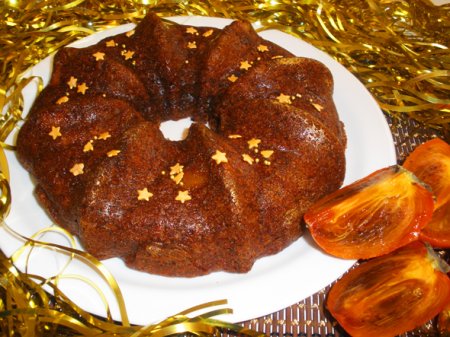 Кекс с хурмой