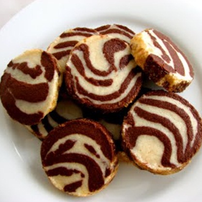 Полосатое печенье