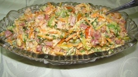 Салат с корейской морковью