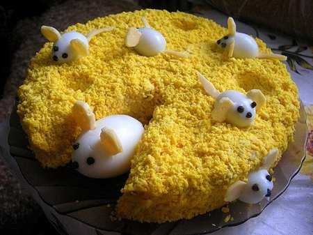 Рыбный салат "Мимоза"