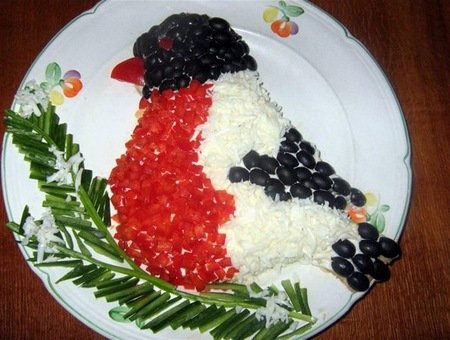 Салат "Снегирь"